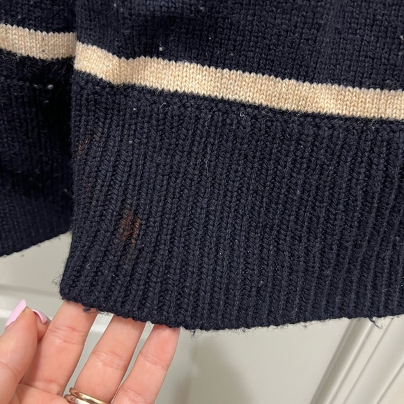 VINCE. Black Johny Collar Sweater Size Medium $425 - Picture 9 of 9